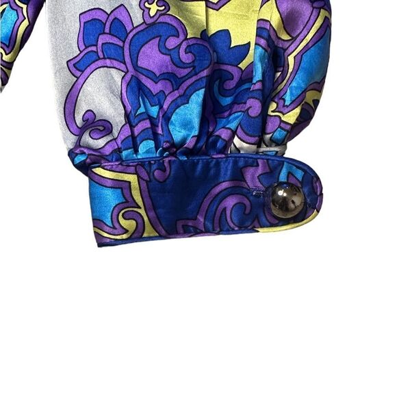 Alice & Trixie Retro Style Abstract Print Silk Shift Dress Size XS - Picture 10 of 13